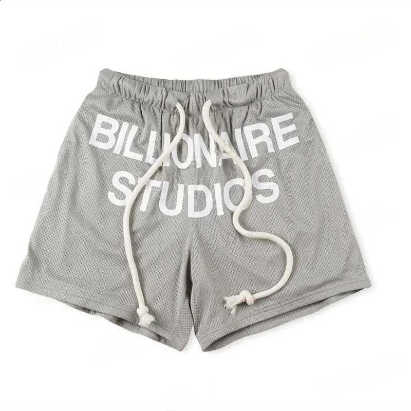 2026 Fashion Mens Mesh Shorts Streetwear Letter/Cartoon Print Quick Dry Athletic Shorts Summer Drawstring Gym Sweatshorts 260515 - view 4