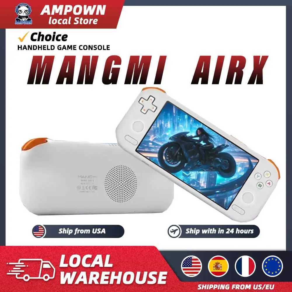 Ampown MANGMI AIR X Handheld Game Console Snapdragon 662 55 Touchscreen Android 14 Active Cooling Fan 15W Fast Charging RGB Z260516