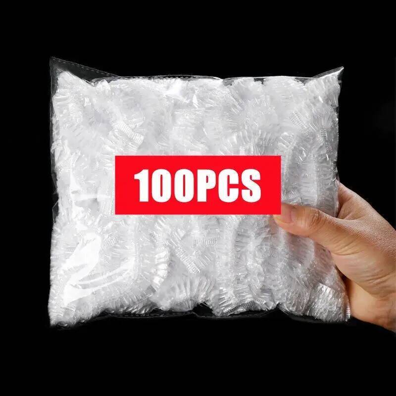 100PCS Disposable Food Cover Elastic Plastic Covers For Dishe Wrap Clings Film Dish Plate Fresh Keeping Bag Kitchen Refrigerator ddmysaturn - view 4