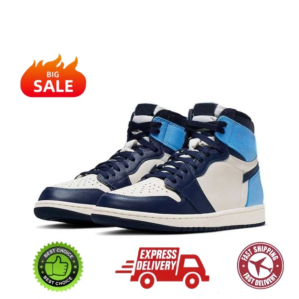 Basketball Shoes 1 For Men Women 1s Sneakers Dark Mocha j1 Black White University Blue Bred Patent Lucky Green Light Smoke Grey Outdoor Sports Mens