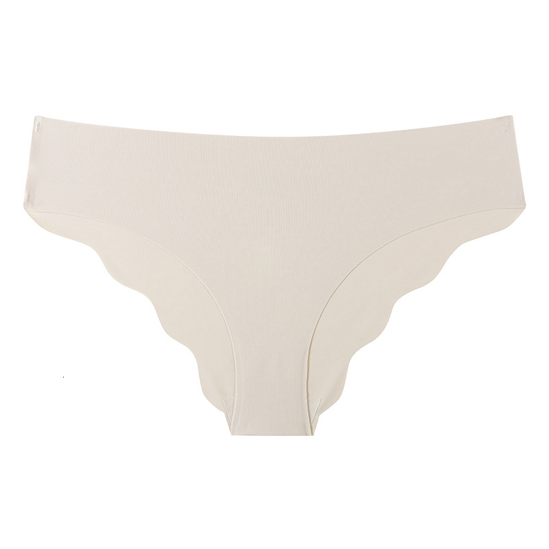 Ice Silk Thongs Seamless Low Rise Women Panties Solid Color No Show Underwear 90% Nylon Breathable Cotton Crotch Hip Lifting Briefs 4 Seasons Daily Li - view 7
