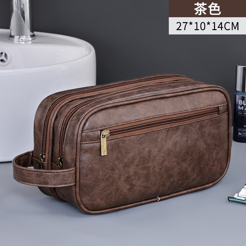 Zunshang Double-Layer Large Mens Toiletry Bag Large Capacity High-End Portable Waterproof Makeup Bag Cosmetic Organizer251018