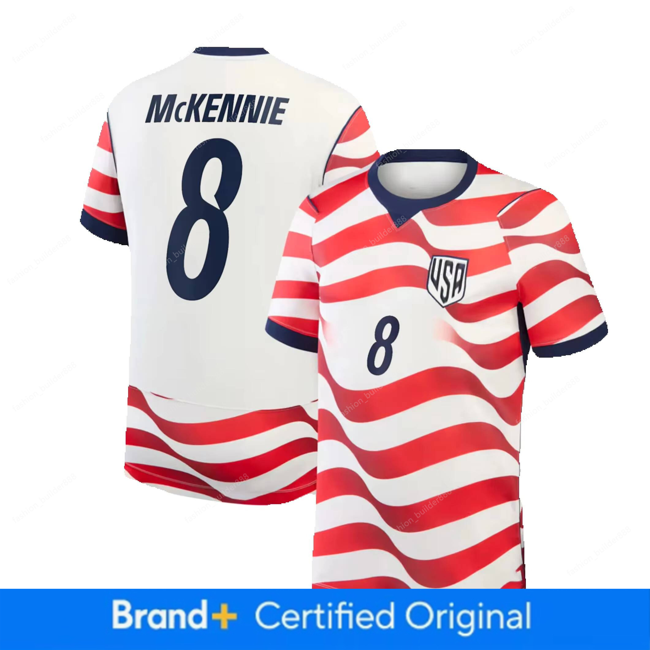 America Jersey Weston McKennie NO 8 World Cup 2026 American National Team Sports T shirt Jerseys USA Flag Football Stars United States Man Woman Tshir
