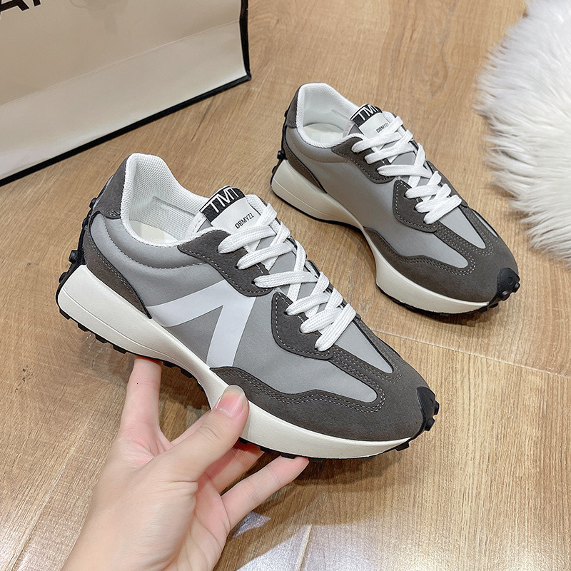 Womens Retro Color Block Sneakers Multiple Styles Lightweight Casual Running Shoes Non Slip Platform Dad Shoes For Daily Commuting And Casual Wear