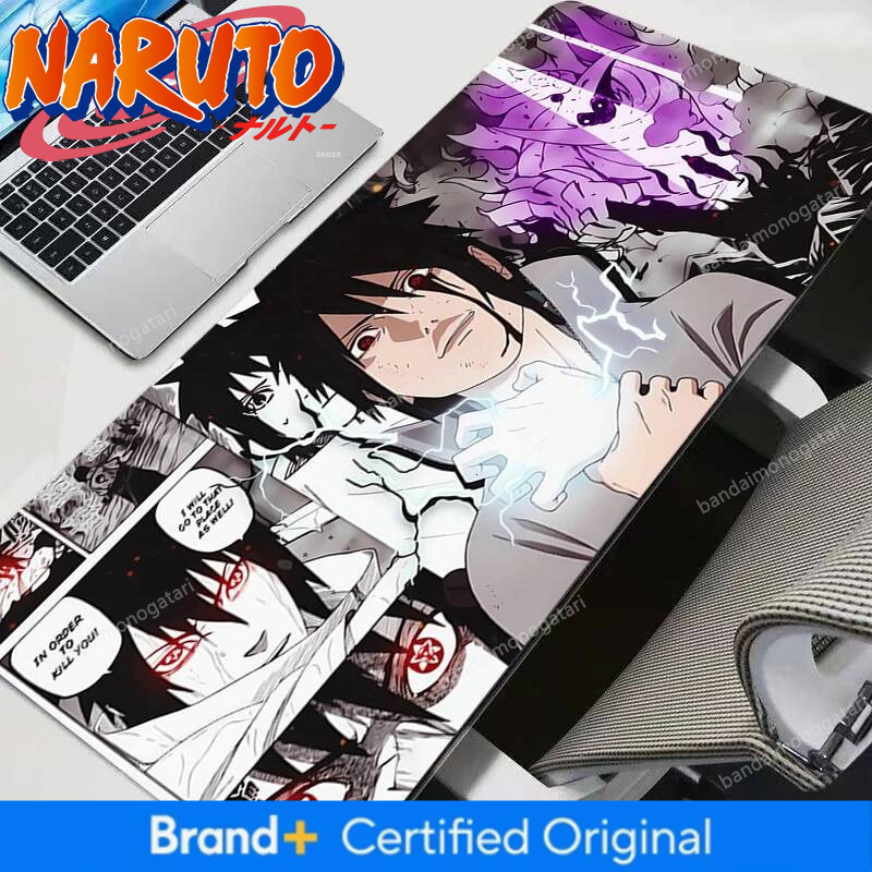 Pad Japan Anime Desktop Computer Accessories N-naruto HD Print Mouse Mat Sasuke Uchiha Cool Mousepad Gamer Rubber Pads