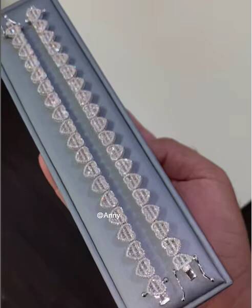 Rapper Hip Hop Jewelry Men Bling Baguette Moissanite Cross Bracelet White Gold Iced Out Diamond Clover Heart Tennis Bracelet