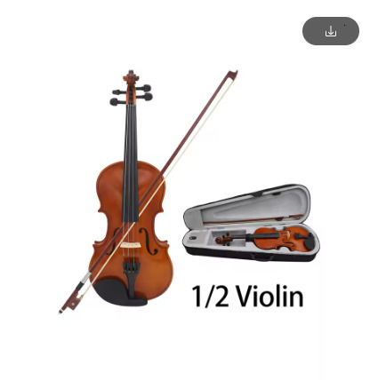 4/4 3/4 1/2 1/8 Acoustic Violin Color Natural / Black Fiddle For Violin Beginner With Case & Bow