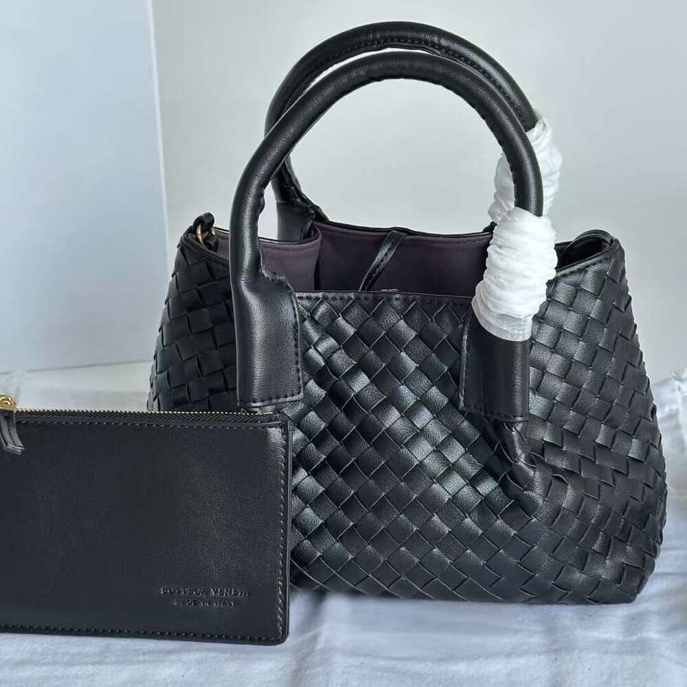 Women Light Luxury Cowhide Woven Tote Bag High End Commuter Mommy Shopping Bag Versatile Cross Border Fashion Shoulder Crossbody Handbag Daily Casual 