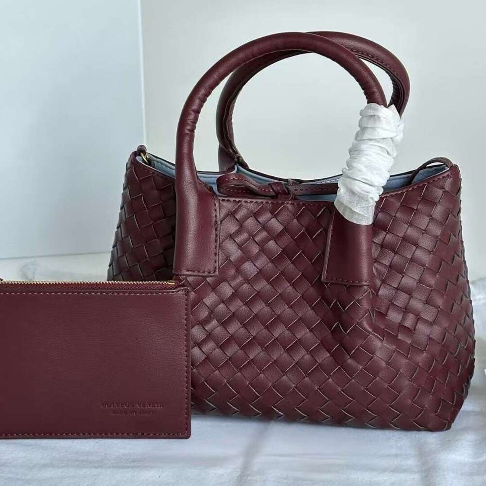 Women Light Luxury Cowhide Woven Tote Bag High End Commuter Mommy Shopping Bag Versatile Cross Border Fashion Shoulder Crossbody Handbag Daily Casual 