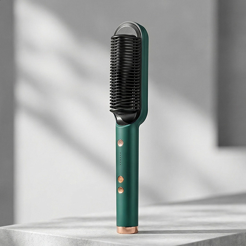 Electric Comb Multifunctional Straight Hair Straightener Comb Negative Ion Anti-Scalding Styling Tool Straightening Brush 250725