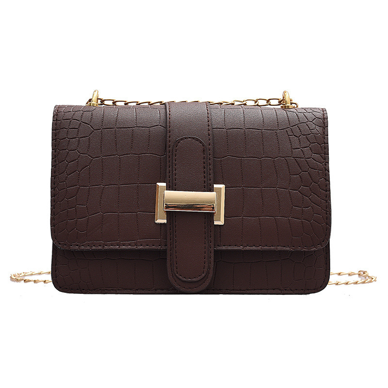 Free shipping bag, women's shoulder bag, stone patterned crossbody bag, 2026 new hot selling embossed solid color small square bag