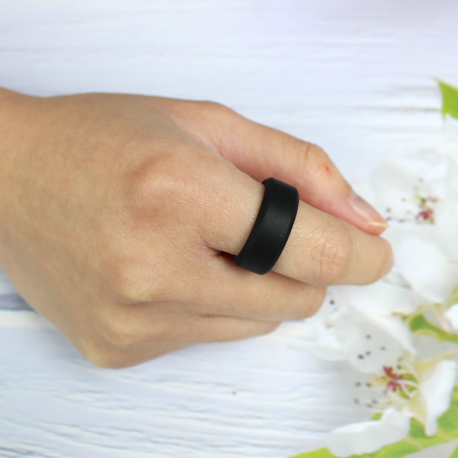Mens Silicone Rings Mens Rubber Wedding Band Ring 8mm Wide 2mm Thick 250708