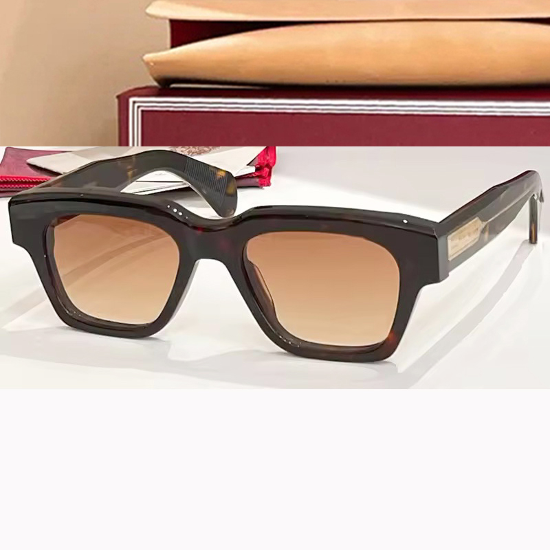 Fellini Acetate Sunglasses Designer Handmade TOP Quality High Cat Eye Glasses Thick Retro Vintage Steampunk Men Women Summer Beach Optical Luxury Bran