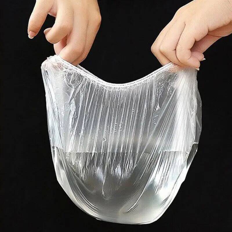 100PCS Disposable Food Cover Elastic Plastic Covers For Dishe Wrap Clings Film Dish Plate Fresh Keeping Bag Kitchen Refrigerator ddmysaturn - view 7