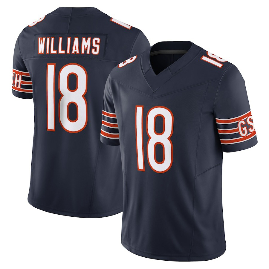 ChicagoS Bear jersey BearsS Football jerseys 18 Caleb Williams 84 Colston Loveland 34 Walter Payton Rome Odunze Tory Taylor DJ Moore Jersey