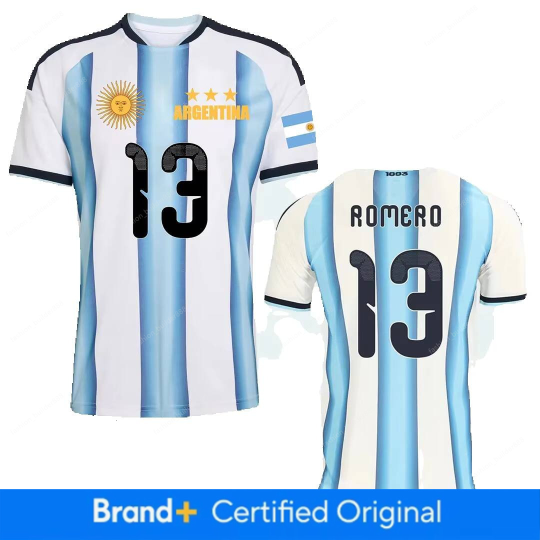 Argentine Jersey World Cup 2026 National Team Sports T shirt Jerseys Flag Football Stars Argentina Full Squad Home Top Numbers 9 10 13 20 22 23 24 26