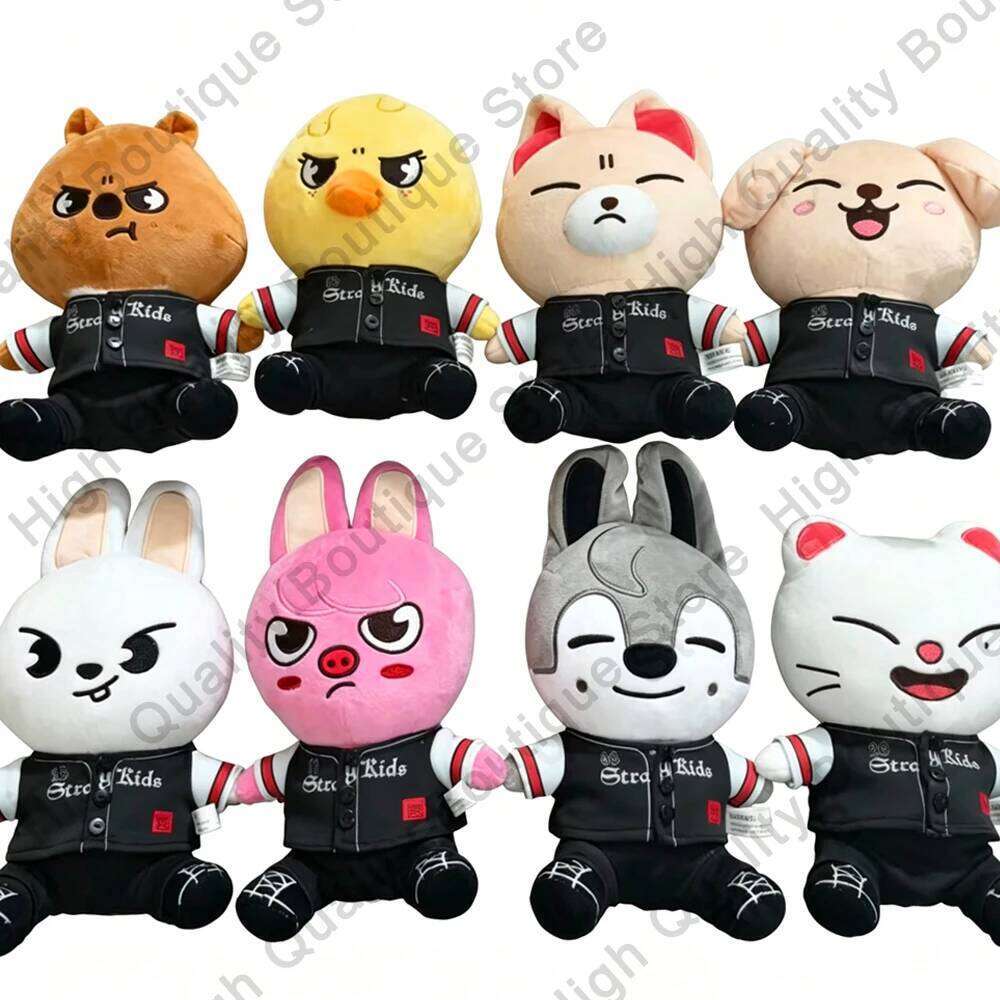20-50cm Kpop Skzoo Plush Toy Wolfchan Kawaii Cartoon Stuffed Animal Plushie Doll Large Size Kids Babies Sleeping Pillow Gift