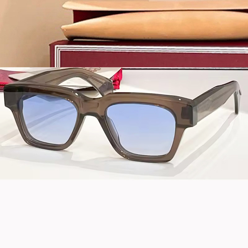 Fellini Acetate Sunglasses Designer Handmade TOP Quality High Cat Eye Glasses Thick Retro Vintage Steampunk Men Women Summer Beach Optical Luxury Bran