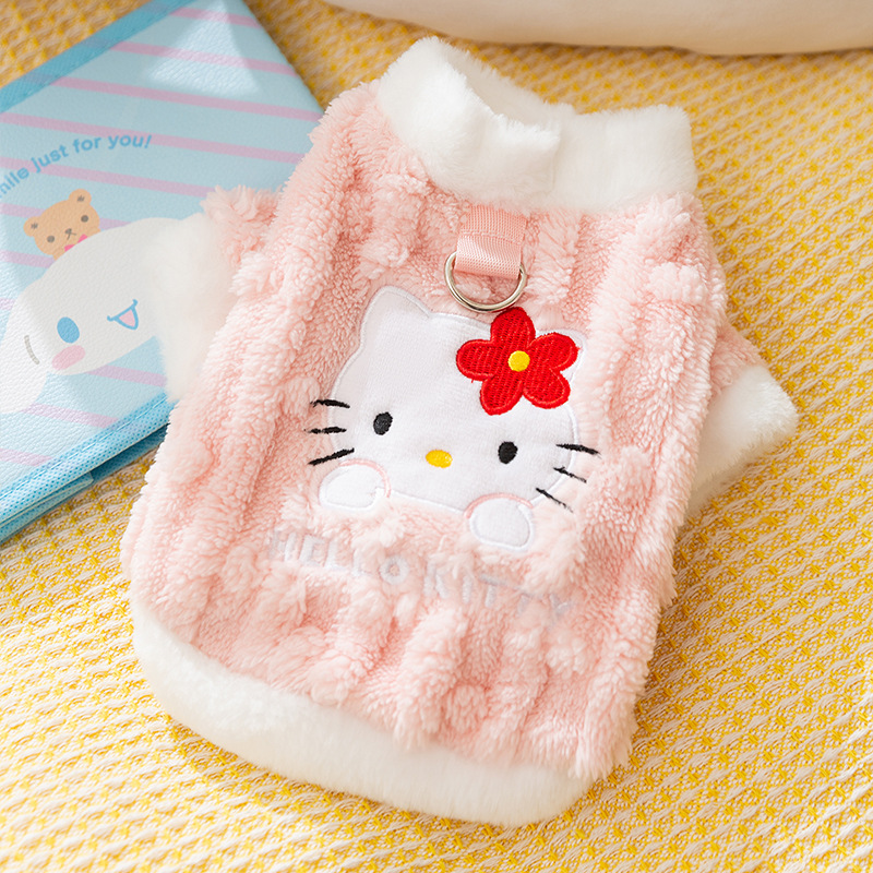 Luxurious Small Puppy Outerwear with Soft Velvety Fabric Suitable for Chilly Weather HF60
