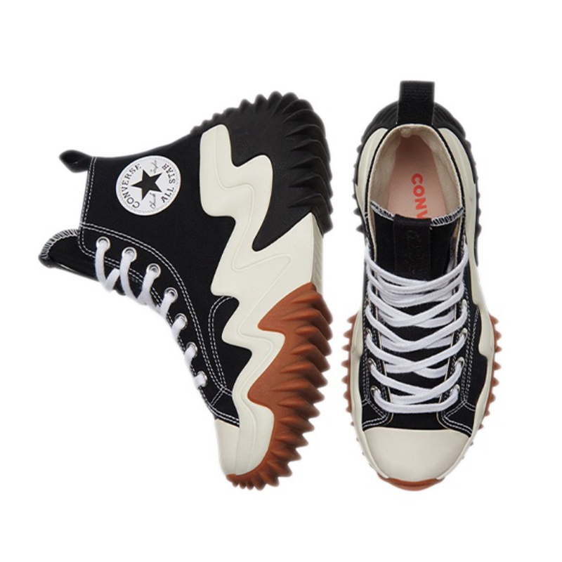Converse Run Star Motion Chuck Taylor Seasonal High Top Canvas Shoes Unisex Casual Lightweight Wear-resistant Wrapped Comfortable Sneakers - view 5