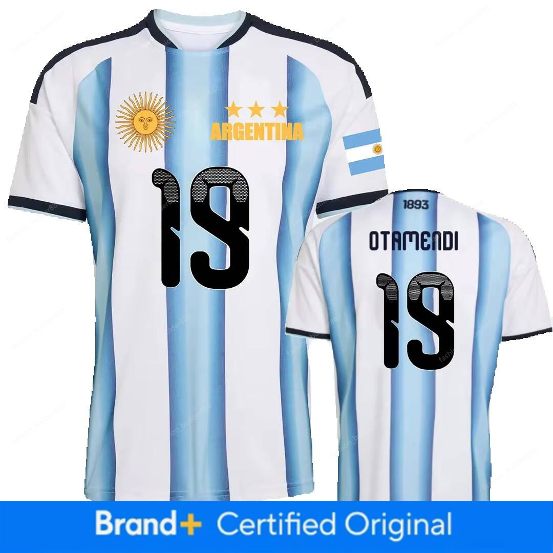 Argentine Jersey World Cup 2026 National Team Sports T shirt Jerseys Flag Football Stars Argentina Full Squad Home Top Numbers 9 10 13 20 22 23 24 26