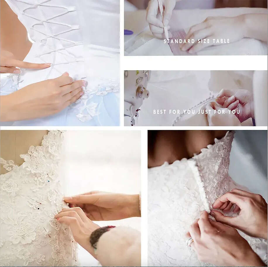 Long Sleeve Lace Wedding Gown: Sequined Tulle Bridal Dress With Sheer Neck Appliques Bd626 - view 7