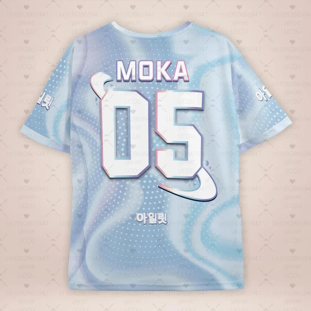 men women Fashion ONeck Short Sleeve TShirt ILLIT MINJU Fans Summer Tee Lightweight Sport Daily Oversized 260515