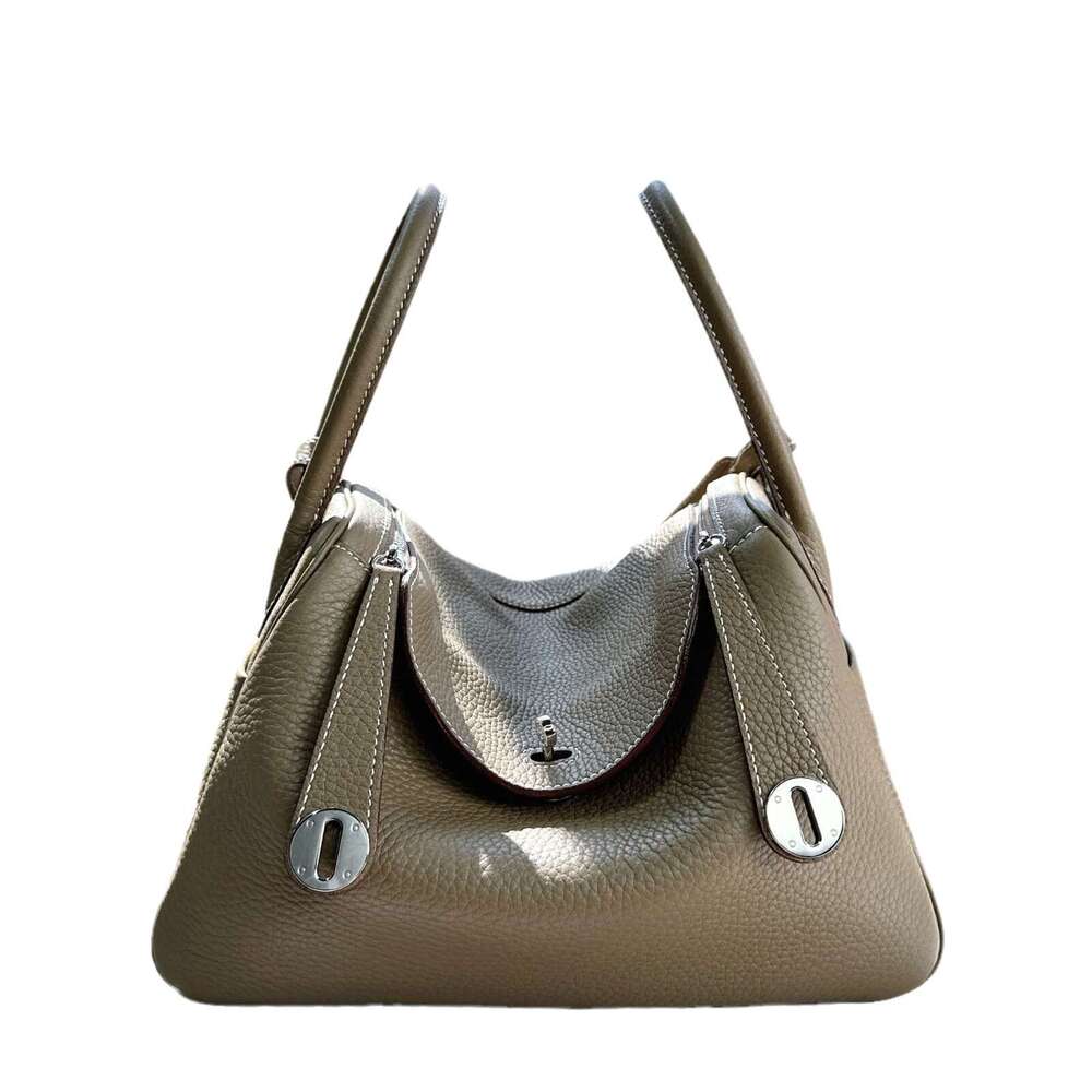 Women High End New Top Layer TC Leather Lindy Pillow Bag Shafie Thread Design Large Capacity Fashion Single Shoulder Crossbody Handbag SENYY