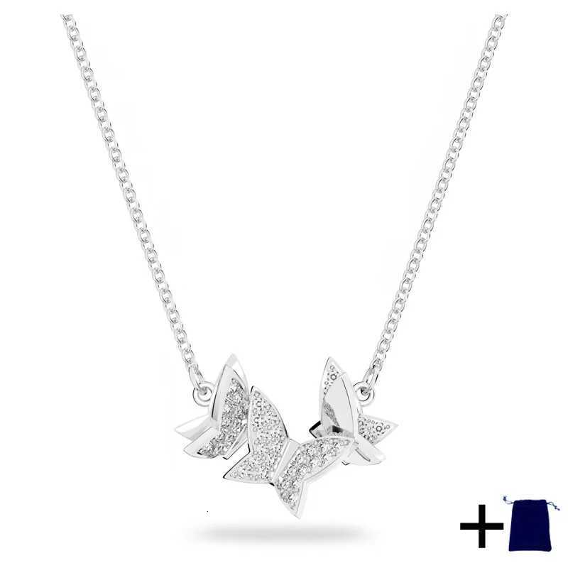 2025 New Butterfly Zircon Necklace Earrings Bracelet Jewelry Set Texture Premium Party Banquet Attendance Gift Giving X260516 - view 4