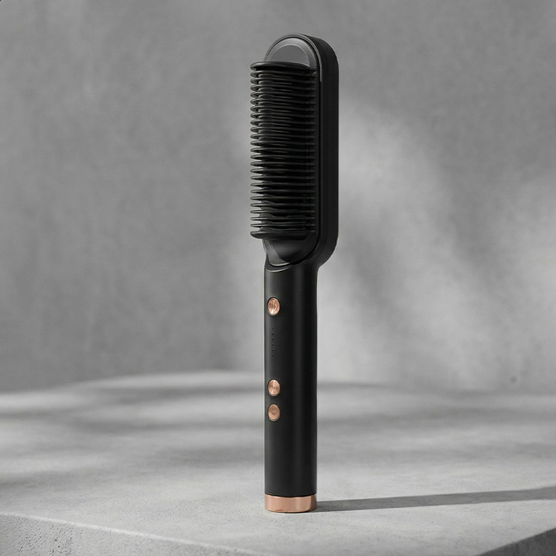 Electric Comb Multifunctional Straight Hair Straightener Comb Negative Ion Anti-Scalding Styling Tool Straightening Brush 250725