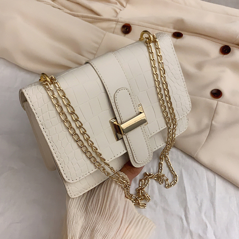Free shipping bag, women's shoulder bag, stone patterned crossbody bag, 2026 new hot selling embossed solid color small square bag