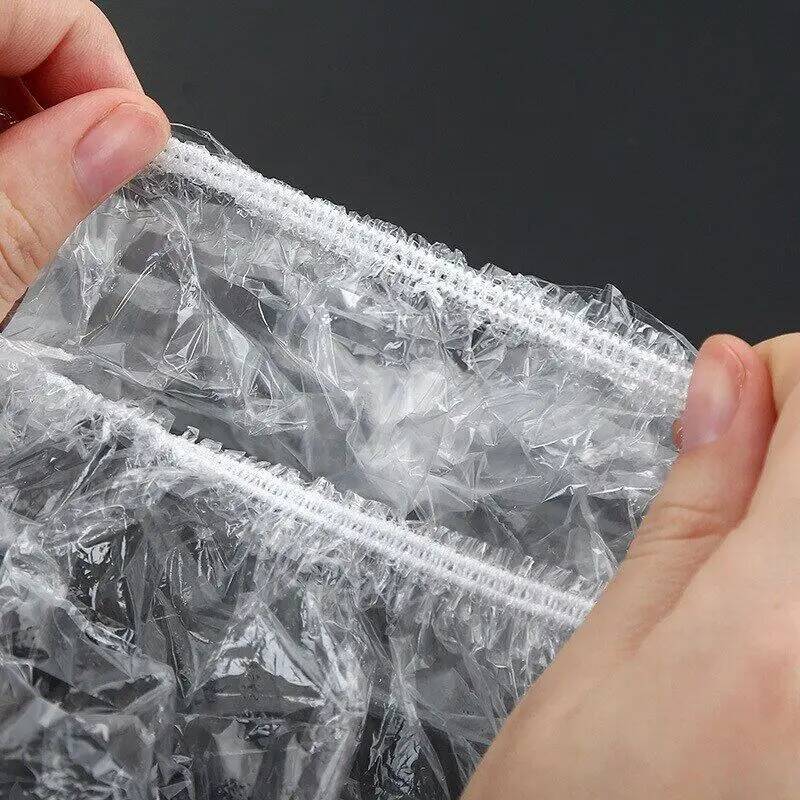 100PCS Disposable Food Cover Elastic Plastic Covers For Dishe Wrap Clings Film Dish Plate Fresh Keeping Bag Kitchen Refrigerator ddmysaturn - view 5