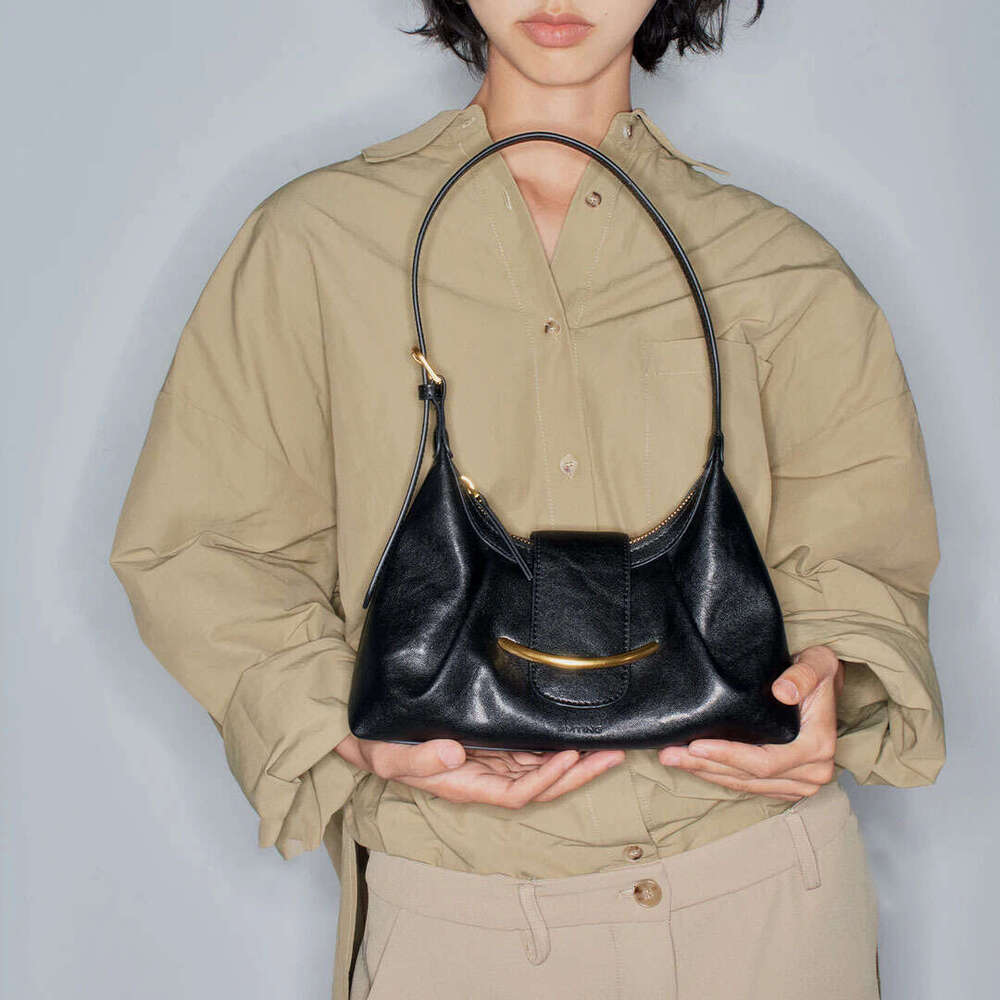 Women Spring New Genuine Cowhide Leather Tote Bag High End Fashion Underarm Shoulder Purse Versatile Casual Daily Crossbody Handbag SENYY