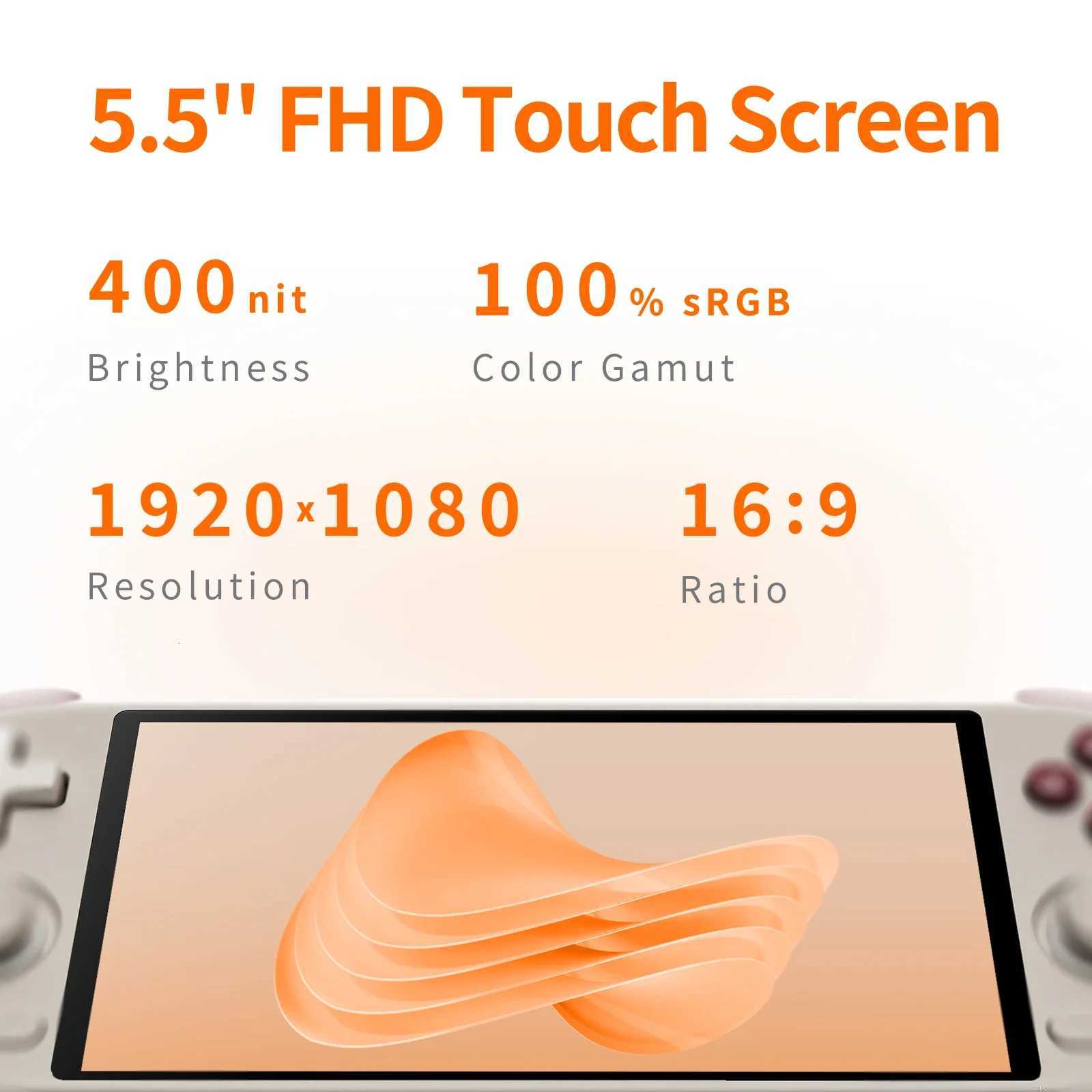 Ampown MANGMI AIR X Handheld Game Console Snapdragon 662 55 Touchscreen Android 14 Active Cooling Fan 15W Fast Charging RGB Z260516