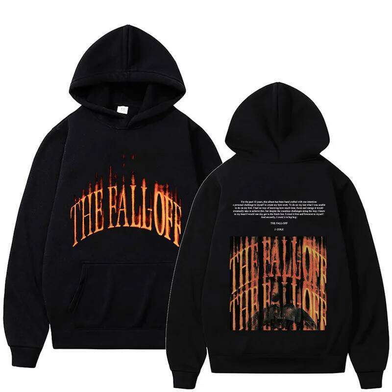 J Cole THE FALL OFF Hoodies Autumn Winter Sweatshirts Pullovers Long Sleeve Unisex Streetwear Fashion Women Men Hooded J260516