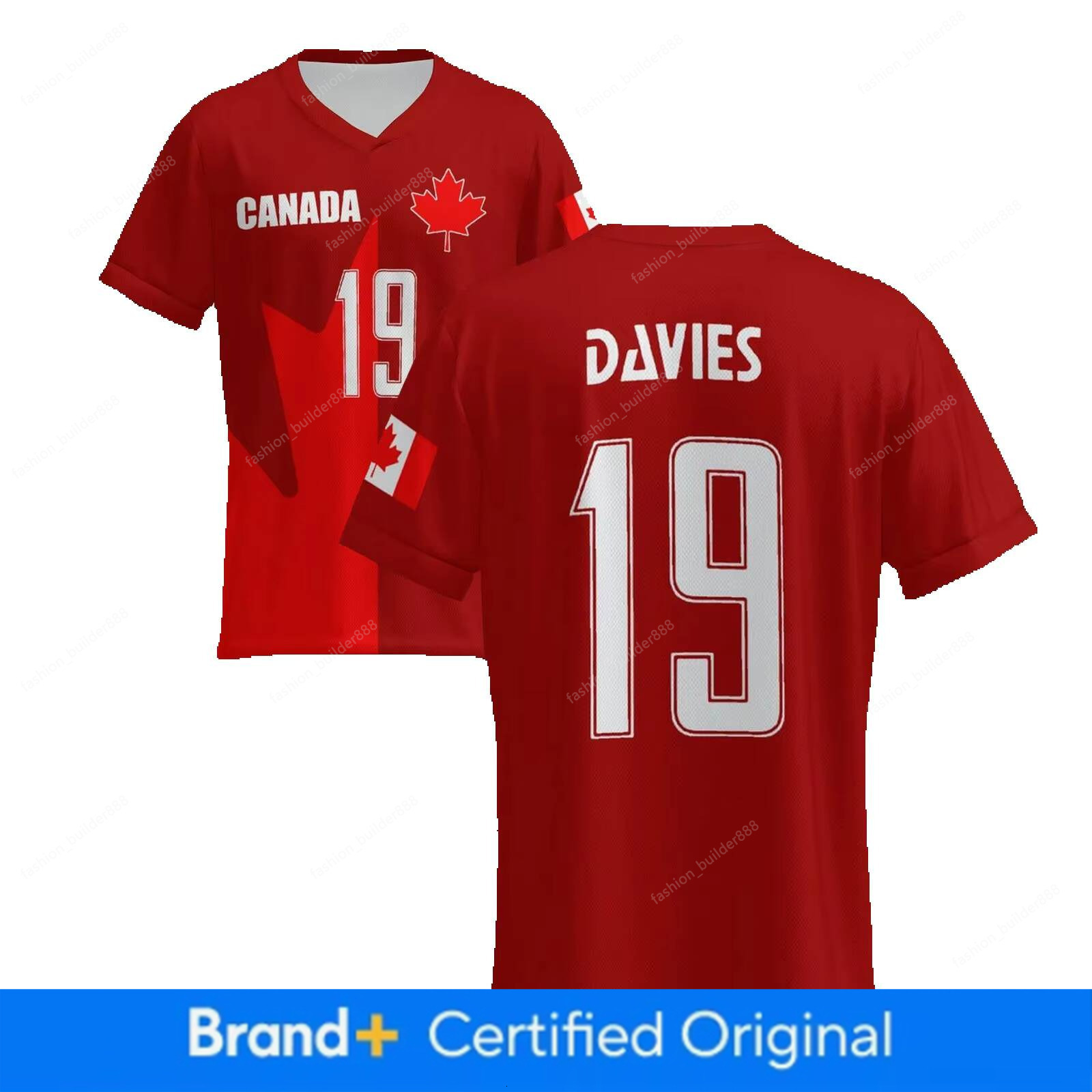 Canada Jersey Alphonso Davies NO 19 World Cup 2026 Canadian National Team Sports T shirt Jerseys Flag Football Stars Full Squad Home Man Woman Tshirt