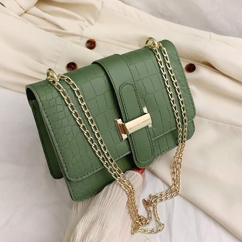 Free shipping bag, women's shoulder bag, stone patterned crossbody bag, 2026 new hot selling embossed solid color small square bag