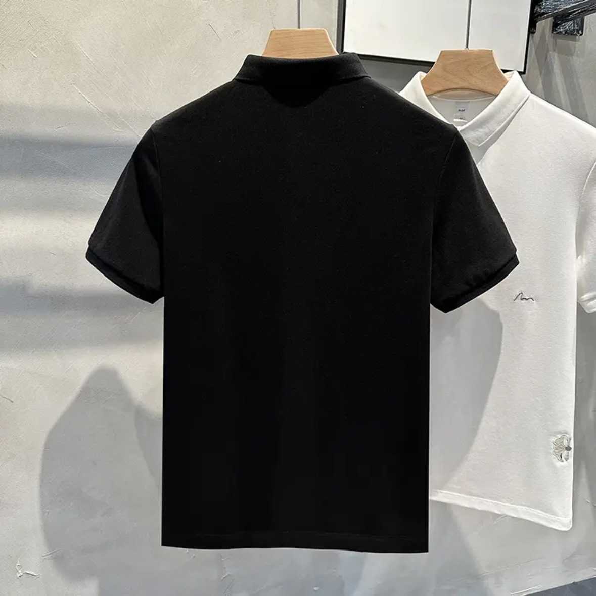 Summer New Embroidered Mens Polo Shirt Short Sleeve High-end Embroidered Design Sense Turn-down Collar T-shirt Fashion Versatile Mens Clothing88