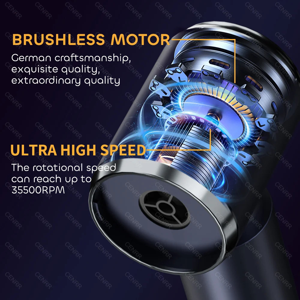 CENRR 210000PA Mini Car Vacuum Cleaner Wireless Powerful Vacuum Car Cleaner Handheld Portable Vacuum Cleaner Cleaning Machine a260514