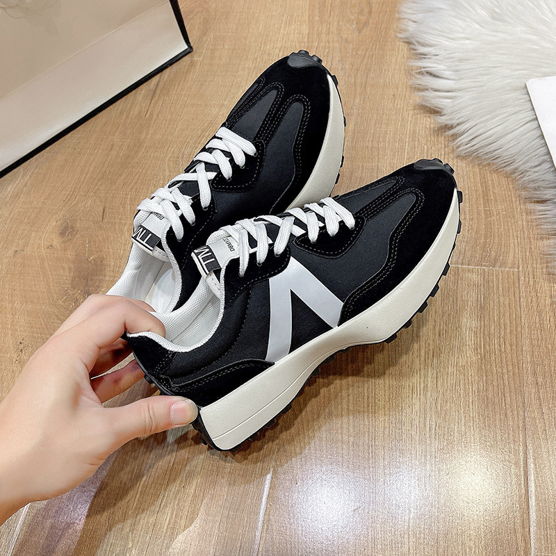 Womens Retro Color Block Sneakers Multiple Styles Lightweight Casual Running Shoes Non Slip Platform Dad Shoes For Daily Commuting And Casual Wear