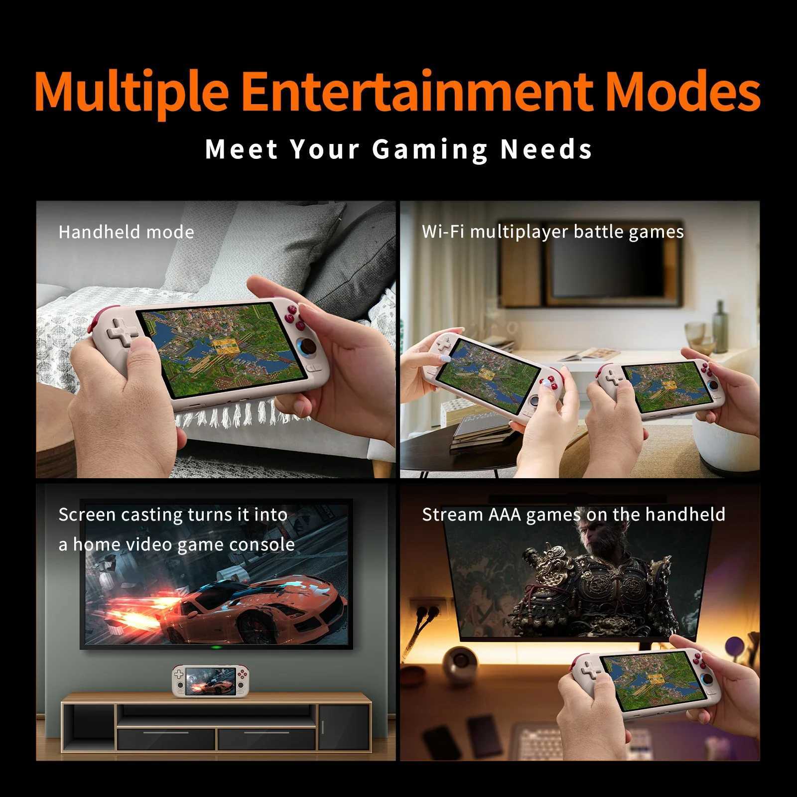Ampown MANGMI AIR X Handheld Game Console Snapdragon 662 55 Touchscreen Android 14 Active Cooling Fan 15W Fast Charging RGB Z260516