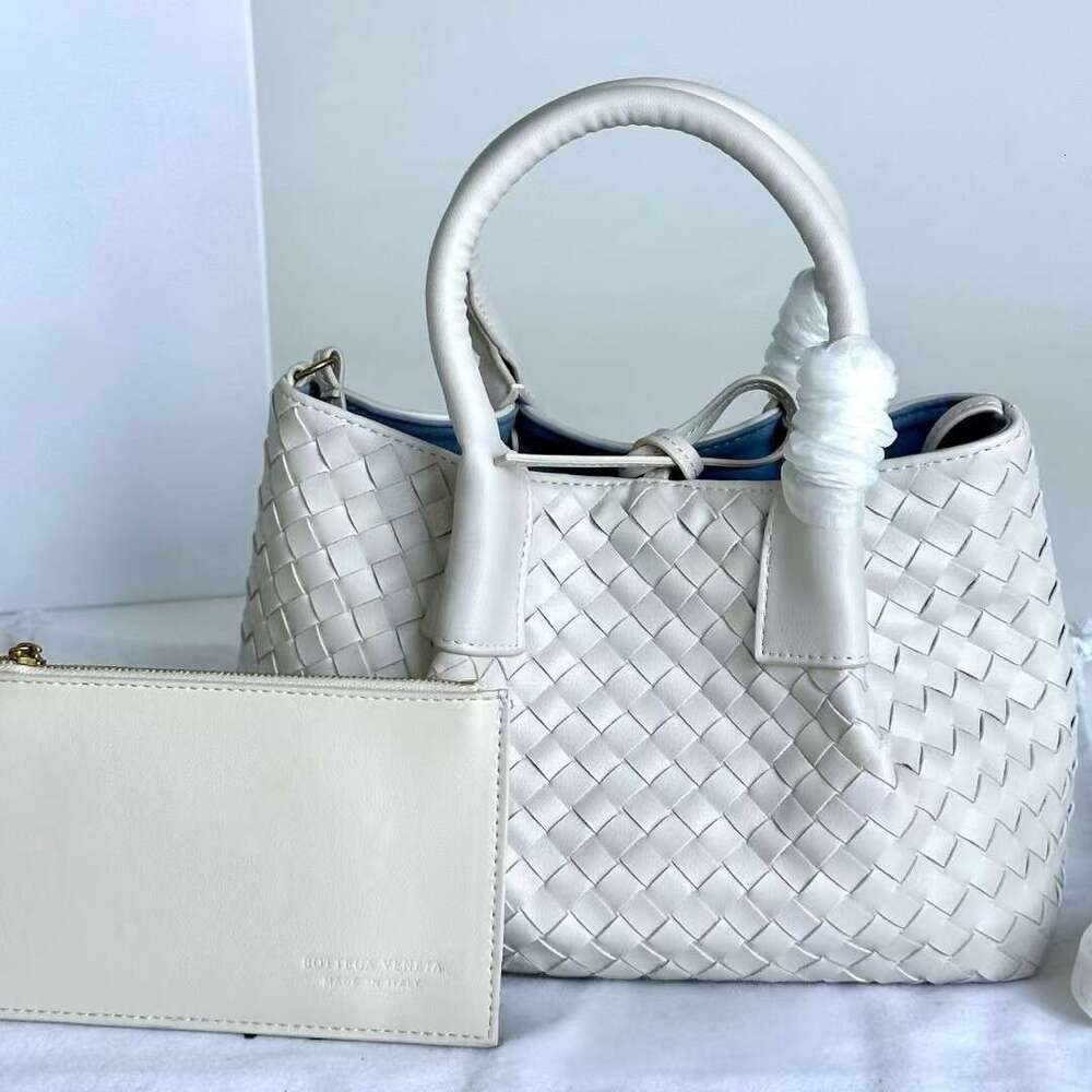 Women Light Luxury Cowhide Woven Tote Bag High End Commuter Mommy Shopping Bag Versatile Cross Border Fashion Shoulder Crossbody Handbag Daily Casual 
