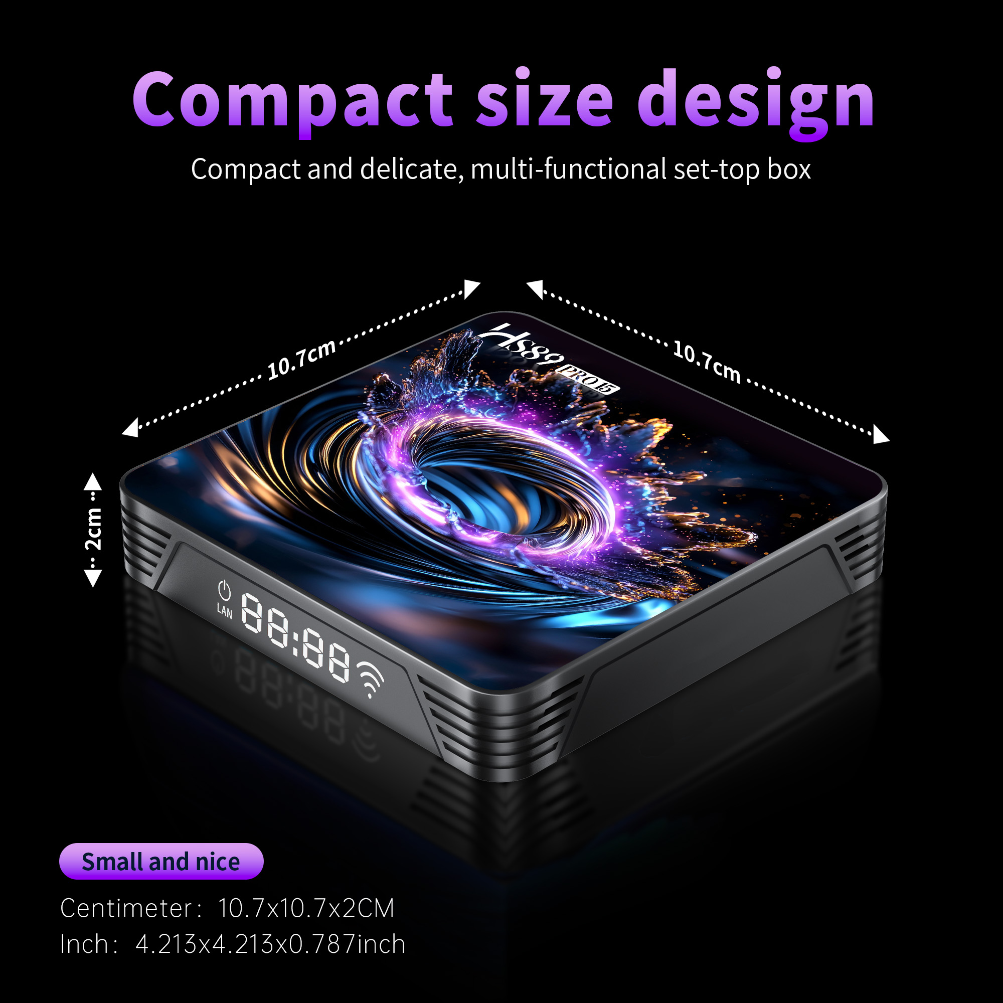 HS89 PRO 15 Smart TV BOX Android 14 Rockchip RK3539 4G32G 4K USB3.0 WIFI6 Set Top Box Media Player Android TV box 4G 32GB
