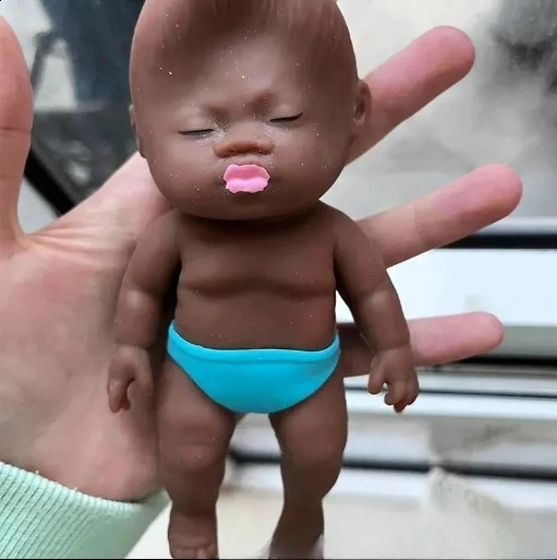 Decompression Black Doll Pinch Fun African Palm Small Doll Strange Interesting Funny Ugly Doll Ventilatory Toy Childrens Gifts 260511