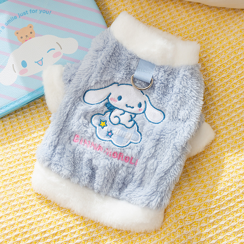 Luxurious Small Puppy Outerwear with Soft Velvety Fabric Suitable for Chilly Weather HF60