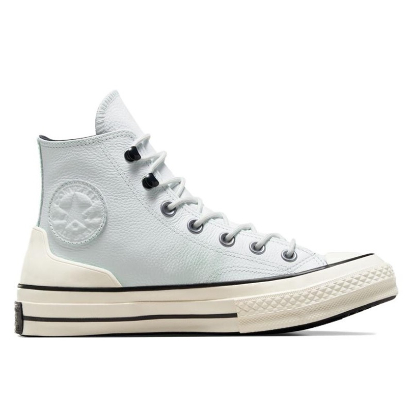 Converse 1970s Retro Lace Up Waterproof Leather High Top Board Shoes Black White Classic Fashion Non Slip Casual Sneakers Unisex Men Women Outdoor Wal - view 8