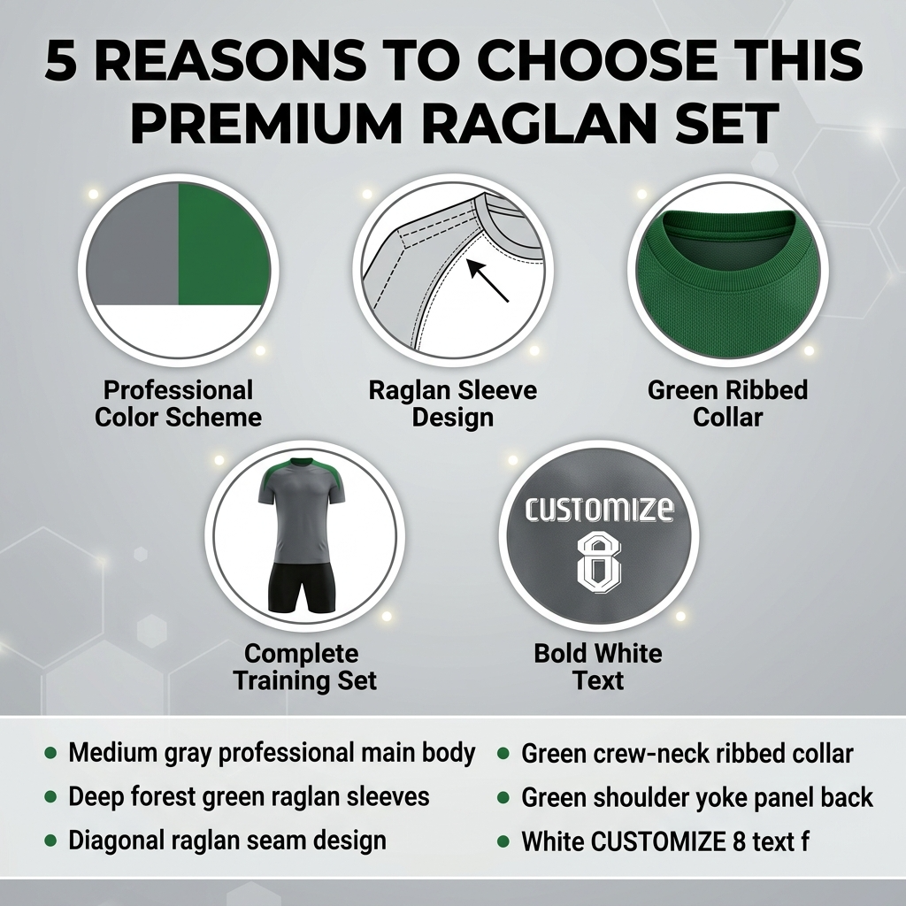 Custom Color Block Soccer Jersey Set Men Quick Dry Football Uniform with Shorts Customizable Team Name Number Logo for Sports - view 8