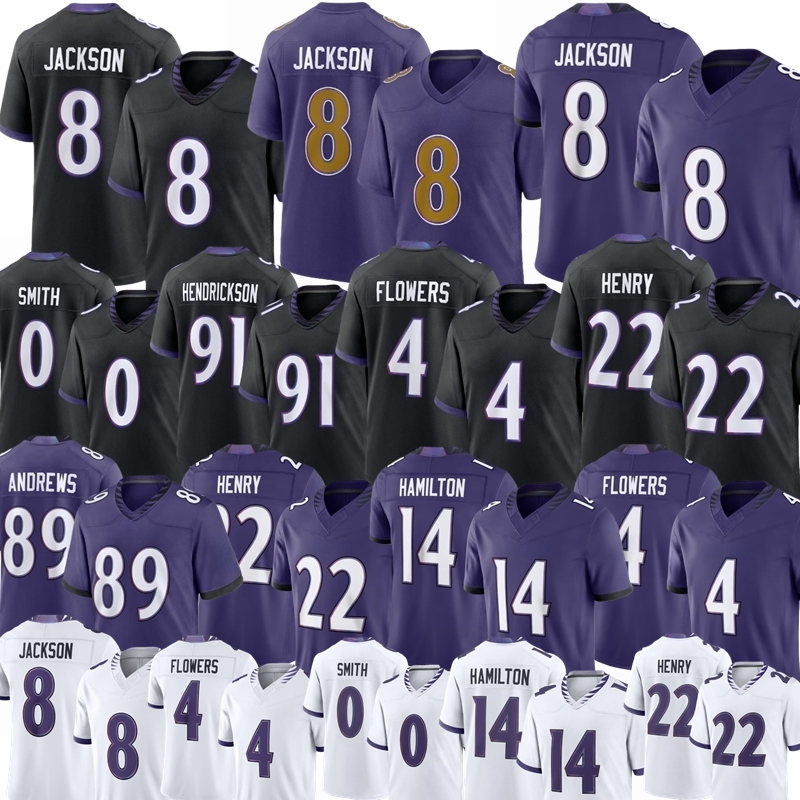 New BaltimoreS Raven Jersey Derrick Henry Lamar Jackson Roquan Smith Zay Flowers Ravenss Jersey Hamilton Mark Andrews Wiggins Lewis Reed Football Jers