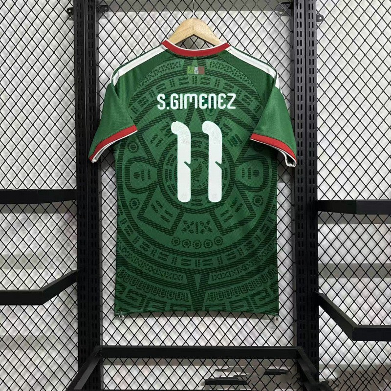 2026 World Cup Mexico men football jerseys, new arrival mexico home green soccer jerseys,super star #9 RAUL 11 S.GIMENEZ football jerseys size s-4xl