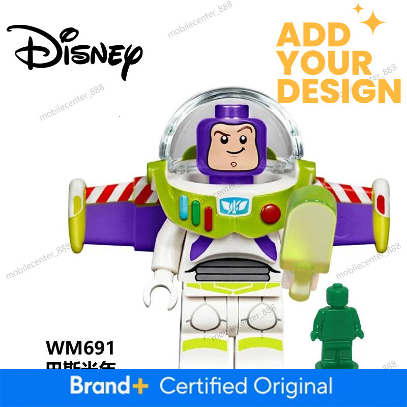 Designer Disney 8Pcs Disney Action Figure Toy Story Mini Building Block Toys For Kids Jessie Woody Anime Figure BUZZ Gifts For Boys And Girls Luxury - view 3